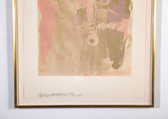 Robert Rauschenberg "Shell" Color Lithograph from "Stoned Moon" Series