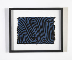 Relief Print on Hand Dyed and Made Paper by W. Sol Lewitt