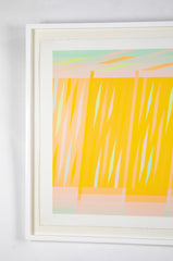 "7905 ( Yellow )" Screenprint by American Color Field Painter Martin Canin