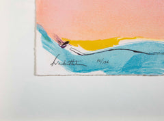 "Flirt" Screen Print in Colors by Helen Frankenthaler