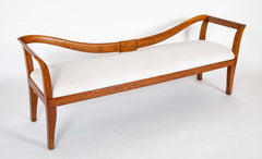 Emilio Lancia Bench with Wave Form Oak Back and Legs