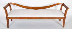 Emilio Lancia Bench with Wave Form Oak Back and Legs