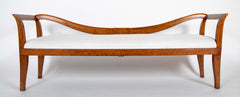 Emilio Lancia Bench with Wave Form Oak Back and Legs