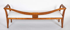 Emilio Lancia Bench with Wave Form Oak Back and Legs