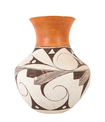 Mid 20th Century Acoma Vessel with Extended Flared Neck