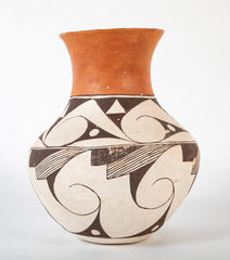 Mid 20th Century Acoma Vessel with Extended Flared Neck