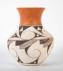 Mid 20th Century Acoma Vessel with Extended Flared Neck