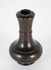 A Japanese Edo Period Bronze Lotus Blossom Vase