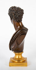 19th Century Bronze Bust of Woman in Classical Pose