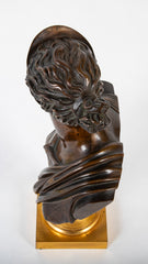 19th Century Bronze Bust of Woman in Classical Pose