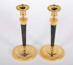 Pair of French Directoire Candlesticks