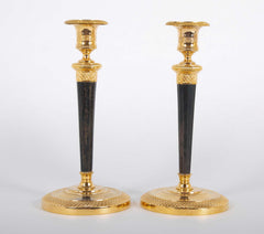 Pair of French Directoire Candlesticks