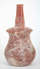 Balluster Form Red Clay Slip Decor Vessel