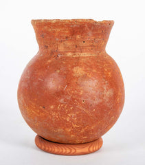 Flared Neck Red Clay Vessel