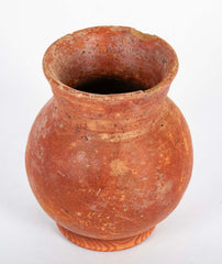 Flared Neck Red Clay Vessel