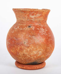 Flared Neck Red Clay Vessel