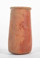 Straight Sided Red Clay Vessel