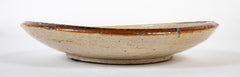 Japanese Seto Earthenware Plate with Traditional Horse Eye Design