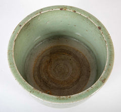 Chinese Longquan Celadon Censor with Geometric Design & Incised Rings