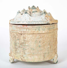 Pair of Chinese Han Dynasty Green Glazed "Hill" Censers