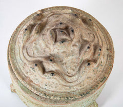 Pair of Chinese Han Dynasty Green Glazed "Hill" Censers