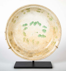 15th Century Vietnamese Green Enamel Bowl with Creamy Glaze