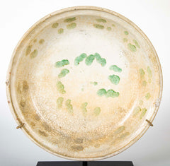 15th Century Vietnamese Green Enamel Bowl with Creamy Glaze