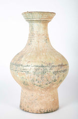 Chinese Green Glazed Baluster Form Pottery Vase