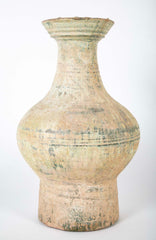 Chinese Green Glazed Baluster Form Pottery Vase