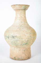 Chinese Green Glazed Baluster Form Pottery Vase