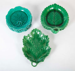 Set of 13 Assorted Majolica Plates