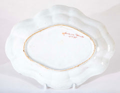 Chamberlain's Worcester "Dragon in Compartments" Porcelain Bowl