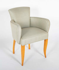 Pair of Jean Pascaud Upholstered Armchairs