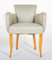 Pair of Jean Pascaud Upholstered Armchairs