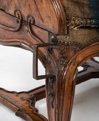 A Grand Scale French Louis XV Period Carved Walnut Armchair