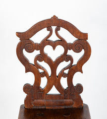 Late 18th Century Intricately Carved Swiss Walnut Chair