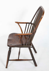 Late 18th Century American Bow Back Windsor Chair with Elm Seat