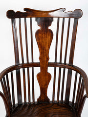 An English Late 18th Century Comb Back Windsor Armchair