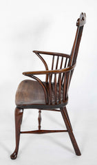 An English Late 18th Century Comb Back Windsor Armchair