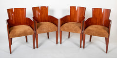 Set of Four Ralph Lauren Modern Hollywood Armchairs