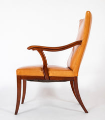 Fritz Henningsen Stained Beech Frame Easy Chair