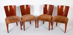 Modern Hollywood Walnut Side Chairs by Ralph Lauren