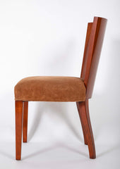 Modern Hollywood Walnut Side Chairs by Ralph Lauren