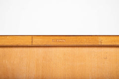 L. Jehan, France Four Drawer Chest with Matched Grain in Teak