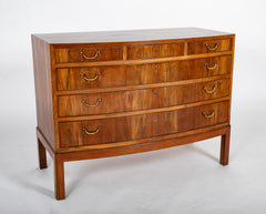 Walnut Three Over Three Drawer Commode