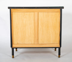 Leather Wrapped Chest of Drawers in The Style of Jacques Adnet