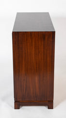 Pair of Mahogany & Brass Chests by Tommi Parzinger for Charak Modern