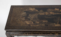 Chinese Black Lacquered Altar Table