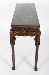 Chinese Black Lacquered Altar Table