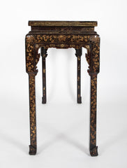 Chinese Black Lacquered Altar Table